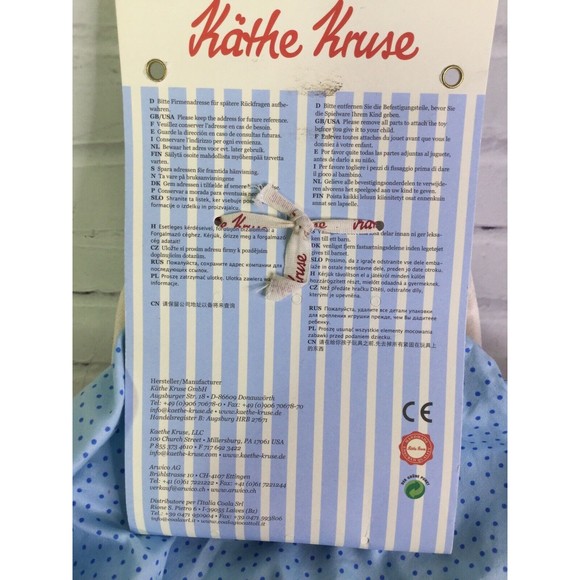 Kathe Kruse Schmusetuch Theo Bunny Rabbit Baby Snuggle Security Blanket Lovey - Picture 5 of 9